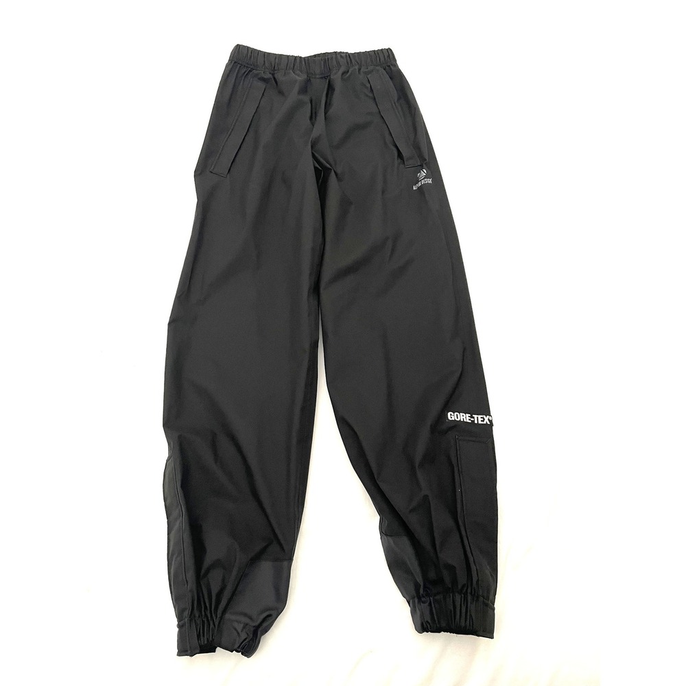 Alpine Design Gore-Tex Rain Pants Mens Small Black Waterproof Outdoor Trousers